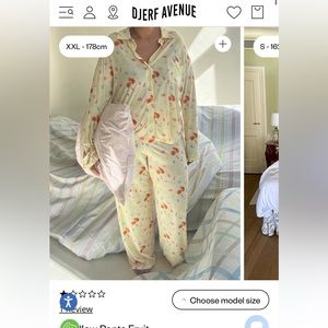 Djerf Avenue Glow Berries Pajama Set XL